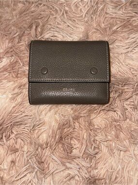 Celine Multifunction Bicolor Leather Wallet
